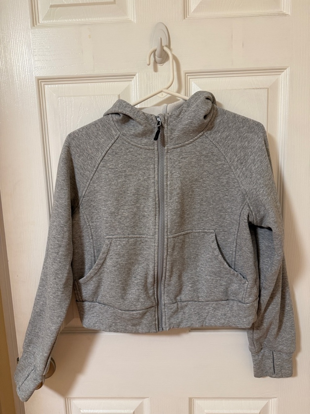 Baleaf Gray Zippered Hooded Sweatshirt